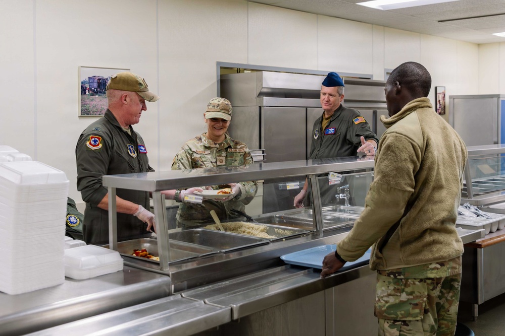 139th Airlift Wing Leadership Serve Airmen