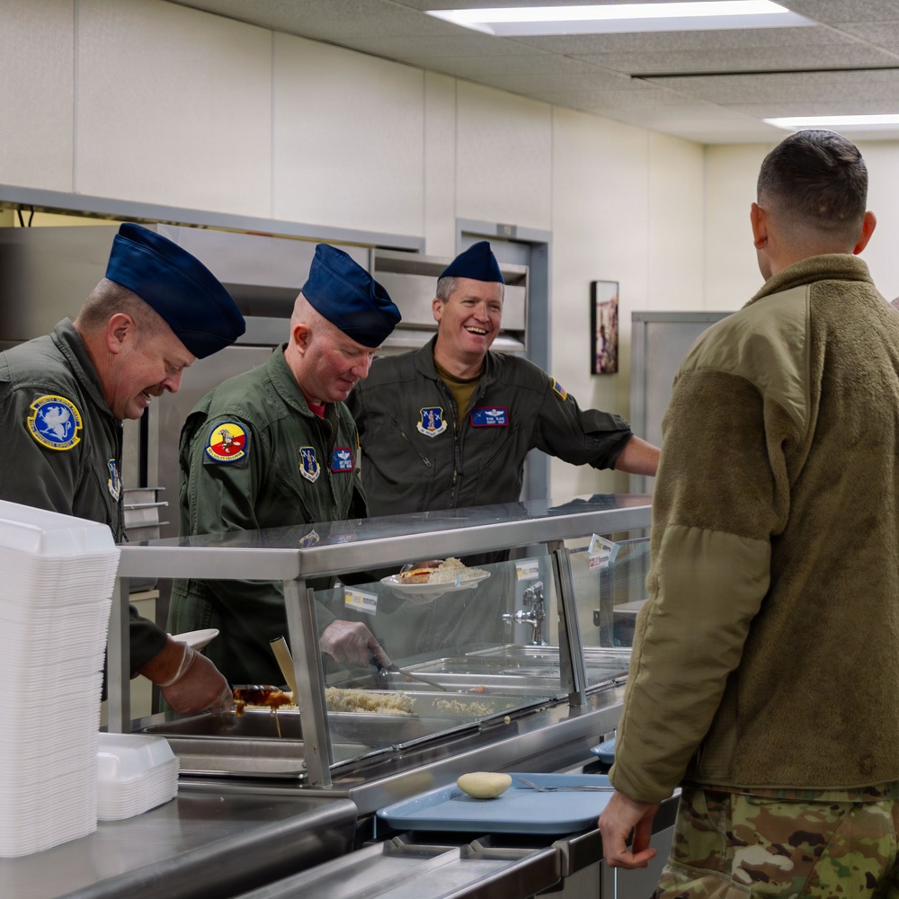 139th Airlift Wing Leadership Serve Airmen