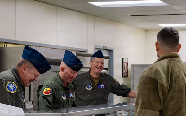 139th Airlift Wing Leadership Serve Airmen