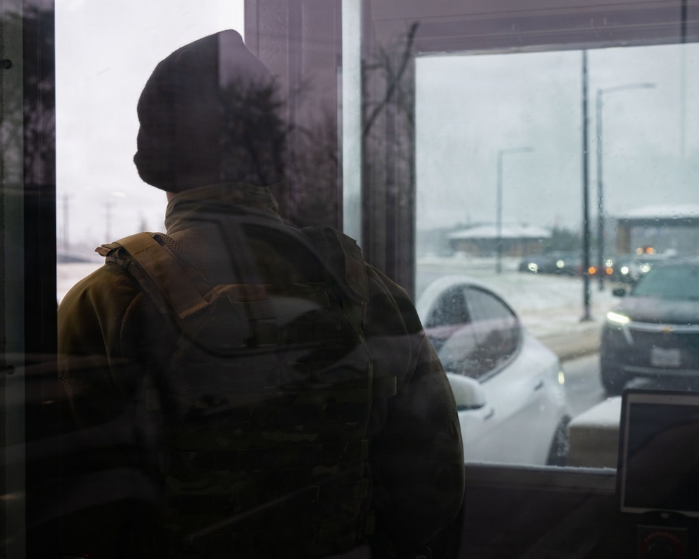 Winter checks in at Joint Base Andrews