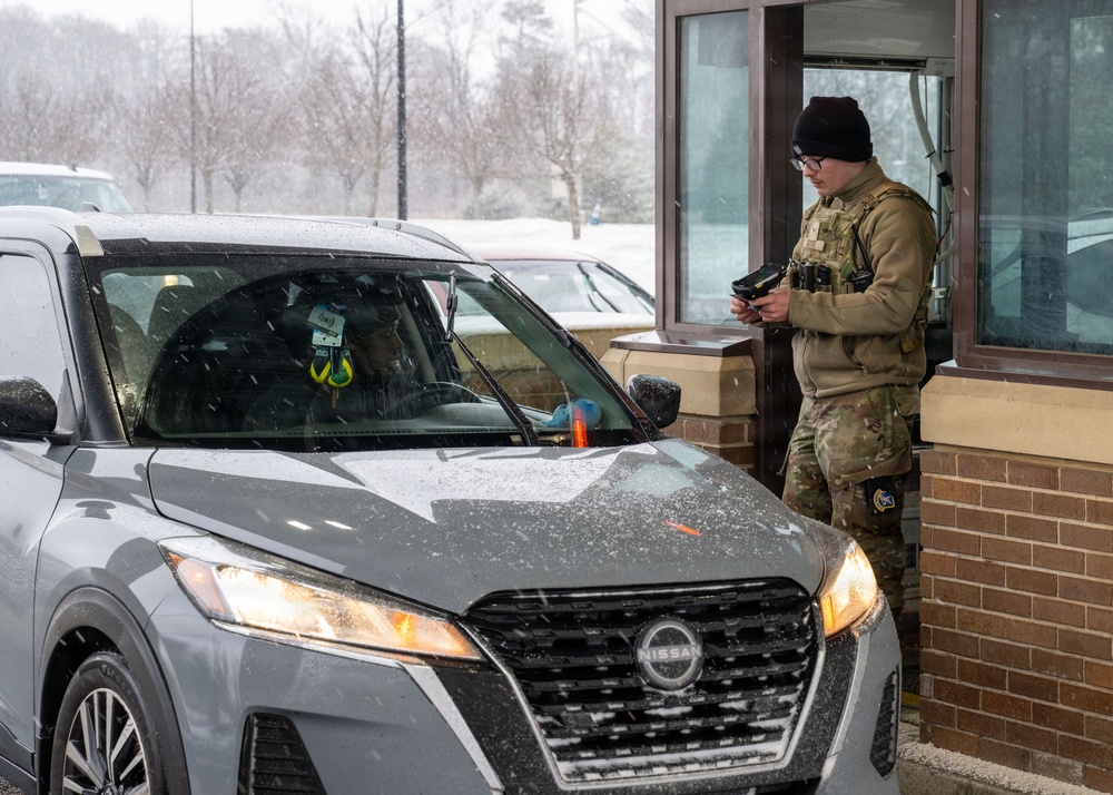 Winter checks in at Joint Base Andrews