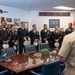 Master Chief Petty Officer of the Navy John J. Perryman speaks with the fiscal year 2025 Recruiter of the Year awardees during a visit to the Pentagon