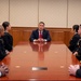 The Honorable Hung Cao, Under Secretary of the Navy, speaks with the fiscal year 2025 Recruiter of the Year awardees during a visit to the Pentagon