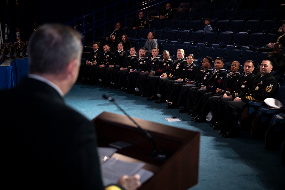 Fiscal year 2025 Recruiter of the Year awardees attend the ROY ceremony in Washington