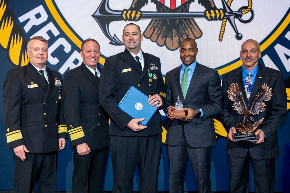 Fiscal year 2025 Recruiter of the Year awardees attend the ROY ceremony in Washington