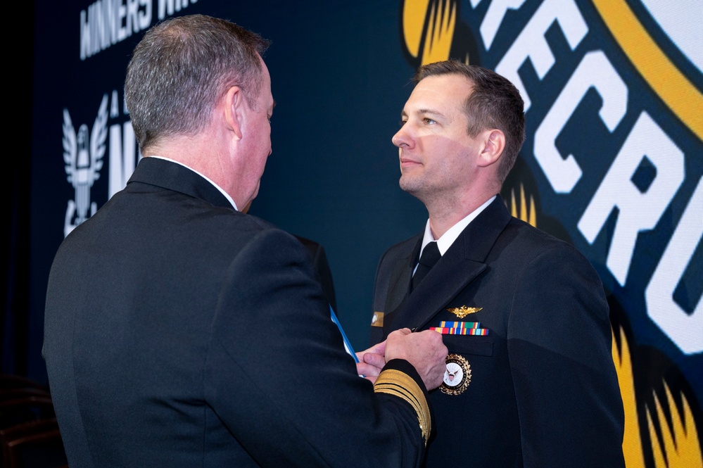 Fiscal year 2025 Recruiter of the Year awardees attend the ROY ceremony in Washington