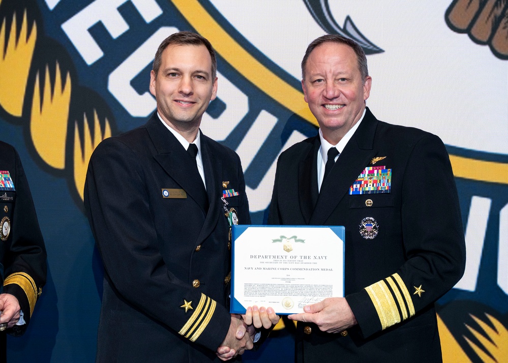 Fiscal year 2025 Recruiter of the Year awardees attend the ROY ceremony in Washington
