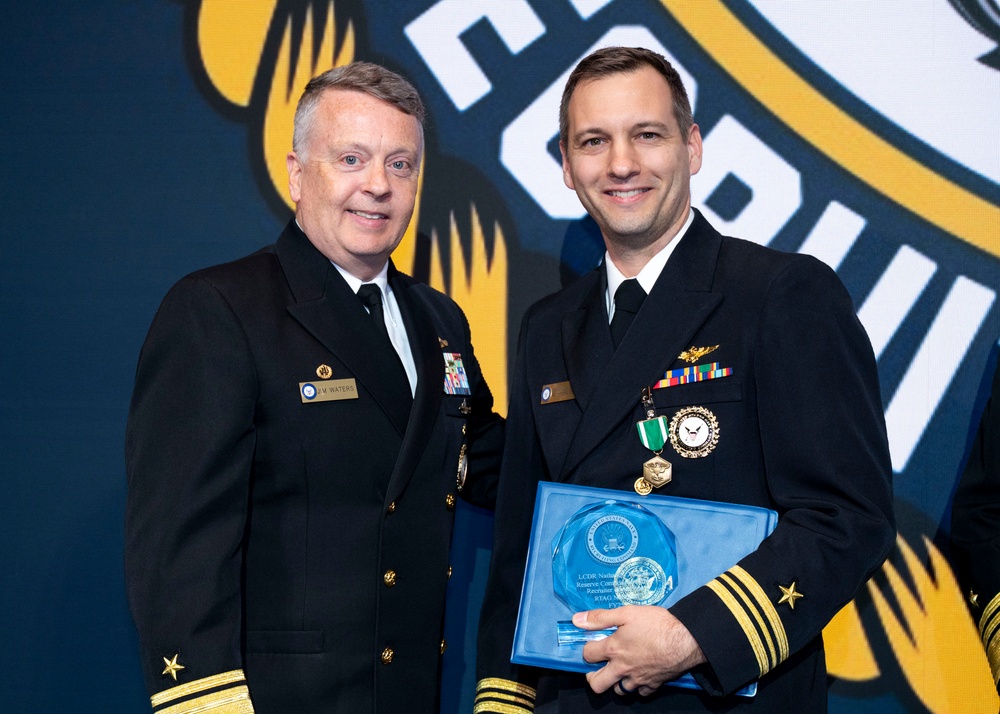 Fiscal year 2025 Recruiter of the Year awardees attend the ROY ceremony in Washington