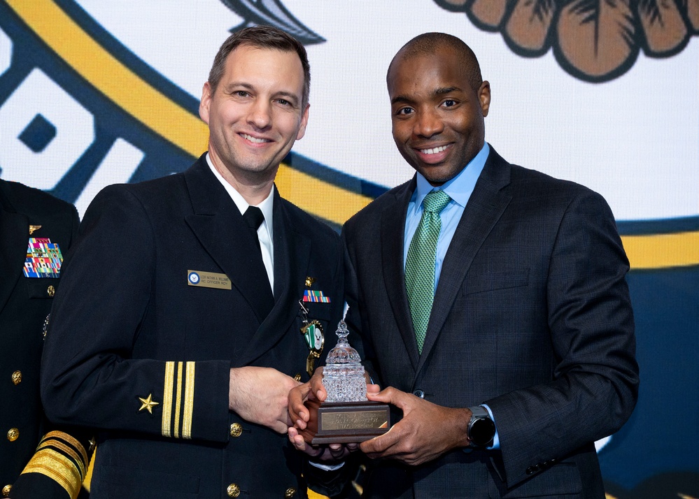 Fiscal year 2025 Recruiter of the Year awardees attend the ROY ceremony in Washington
