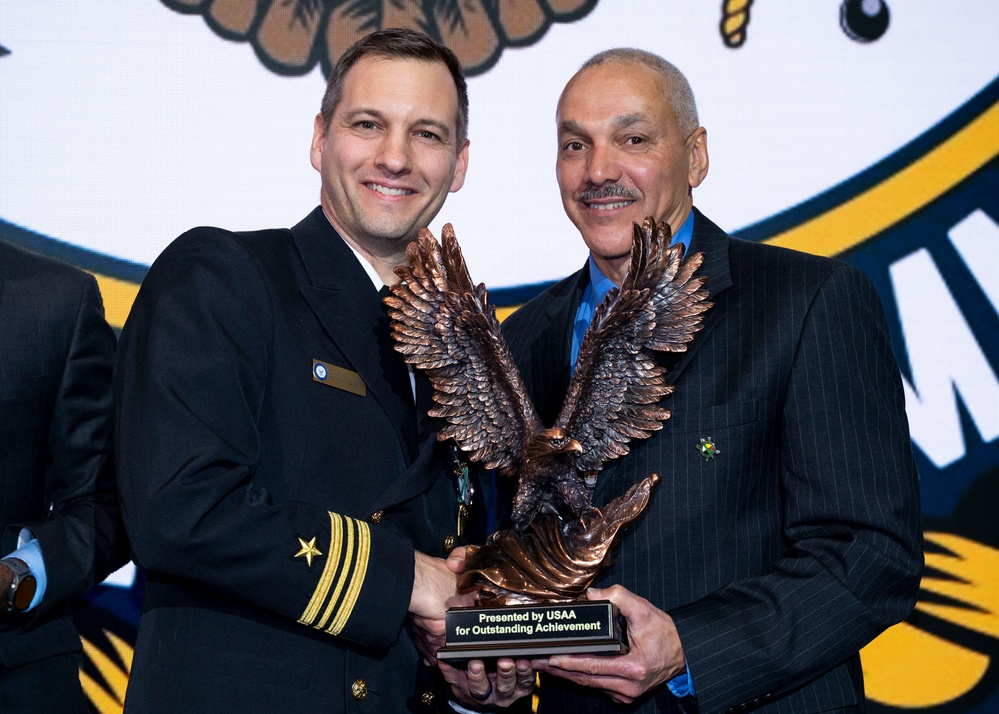 Fiscal year 2025 Recruiter of the Year awardees attend the ROY ceremony in Washington