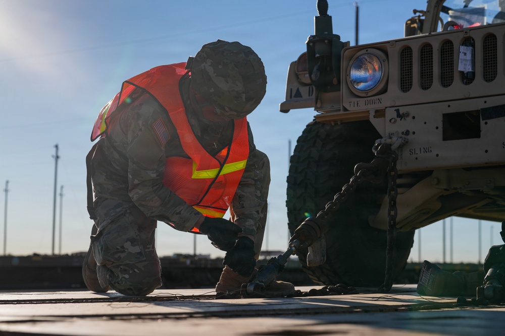 1st Armored Division Sustainment Brigade conducts rail operations