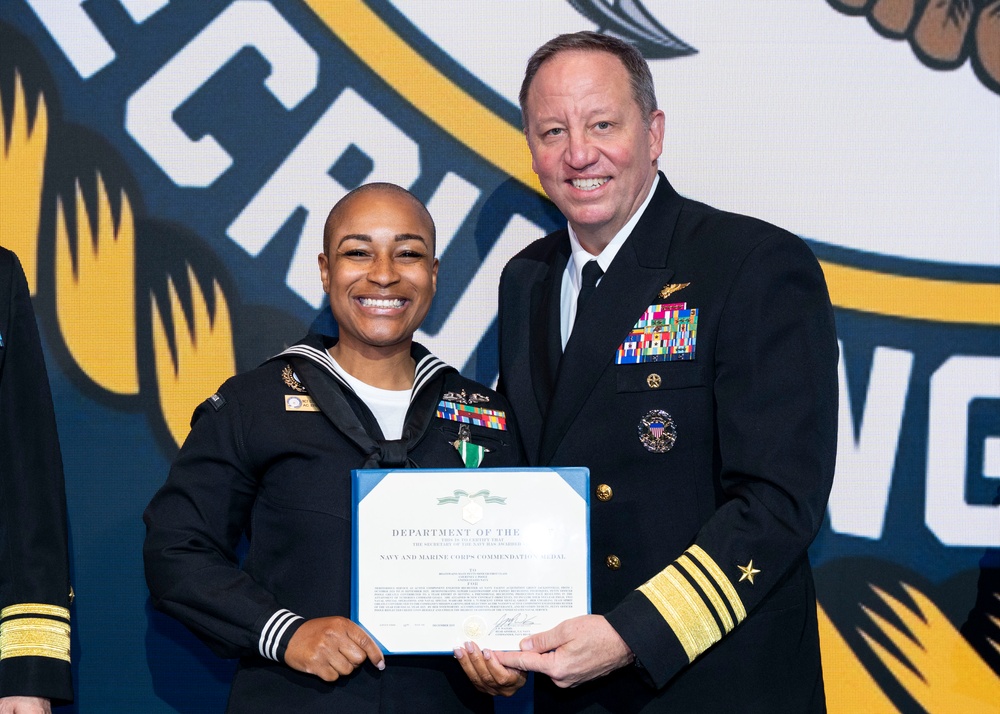 Fiscal year 2025 Recruiter of the Year awardees attend the ROY ceremony in Washington