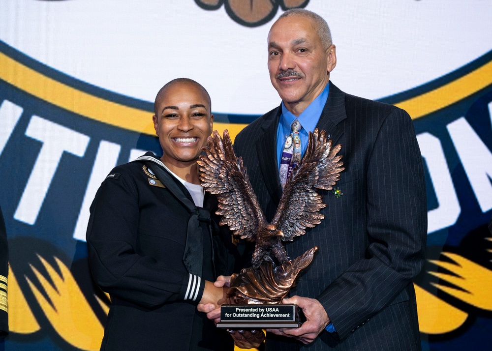Fiscal year 2025 Recruiter of the Year awardees attend the ROY ceremony in Washington