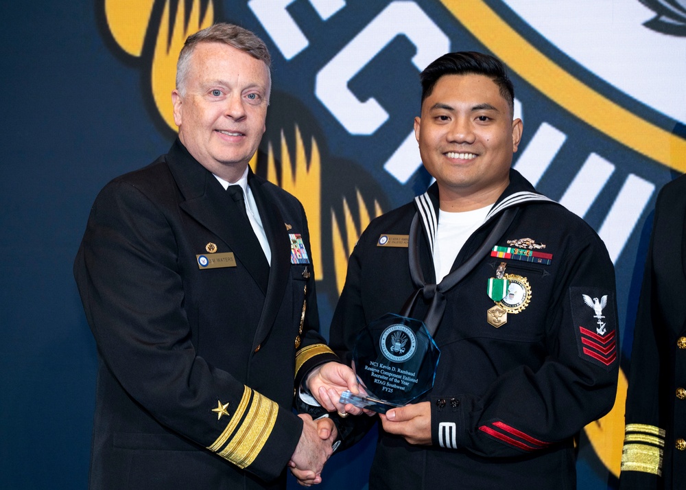 Fiscal year 2025 Recruiter of the Year awardees attend the ROY ceremony in Washington