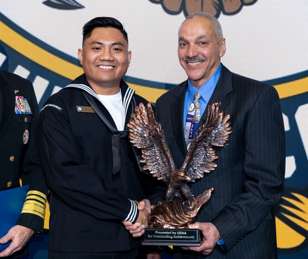 Fiscal year 2025 Recruiter of the Year awardees attend the ROY ceremony in Washington