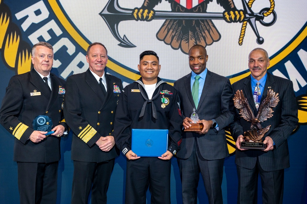 Fiscal year 2025 Recruiter of the Year awardees attend the ROY ceremony in Washington