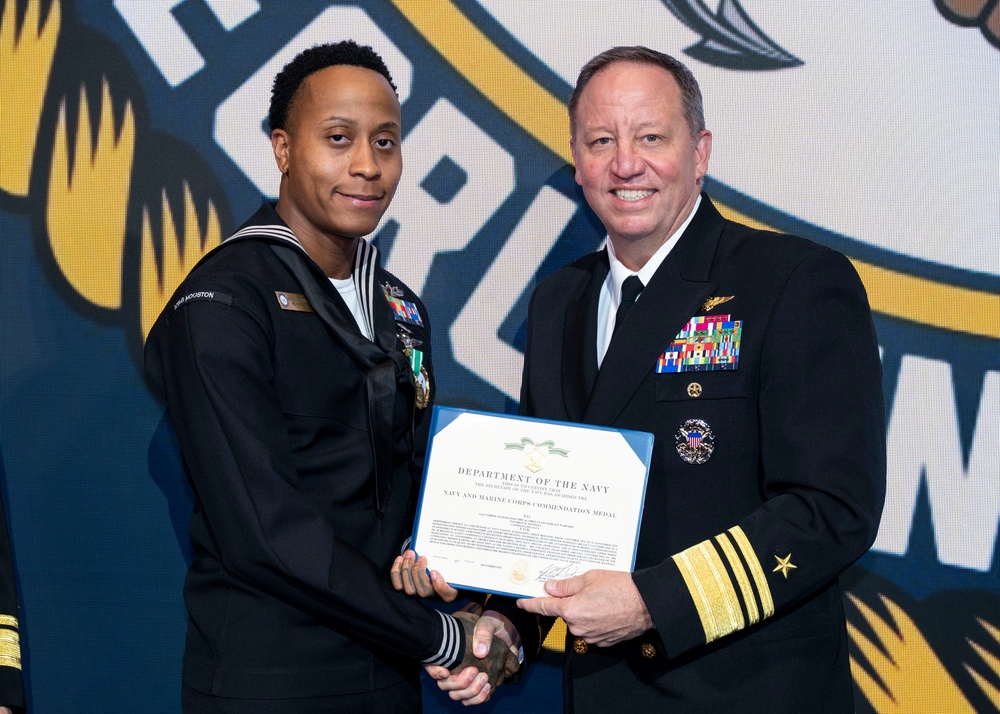 Fiscal year 2025 Recruiter of the Year awardees attend the ROY ceremony in Washington