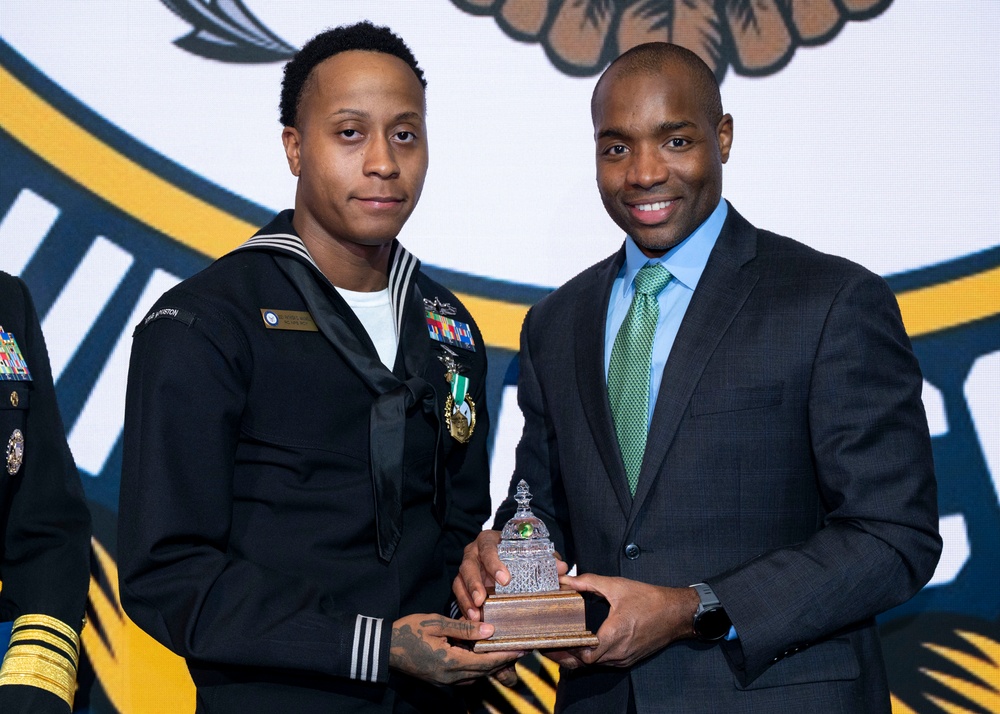 Fiscal year 2025 Recruiter of the Year awardees attend the ROY ceremony in Washington