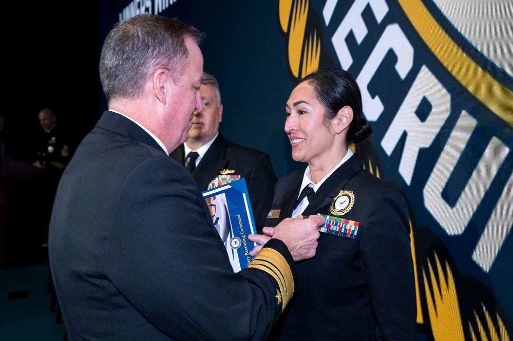 Fiscal year 2025 Recruiter of the Year awardees attend the ROY ceremony in Washington