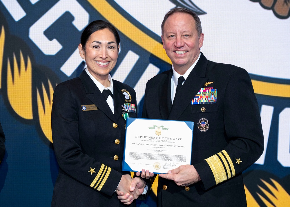 Fiscal year 2025 Recruiter of the Year awardees attend the ROY ceremony in Washington