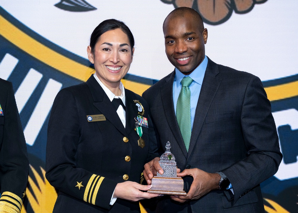 Fiscal year 2025 Recruiter of the Year awardees attend the ROY ceremony in Washington