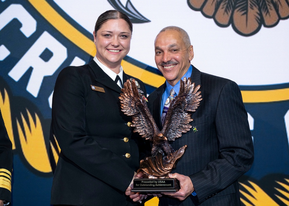 Fiscal year 2025 Recruiter of the Year awardees attend the ROY ceremony in Washington