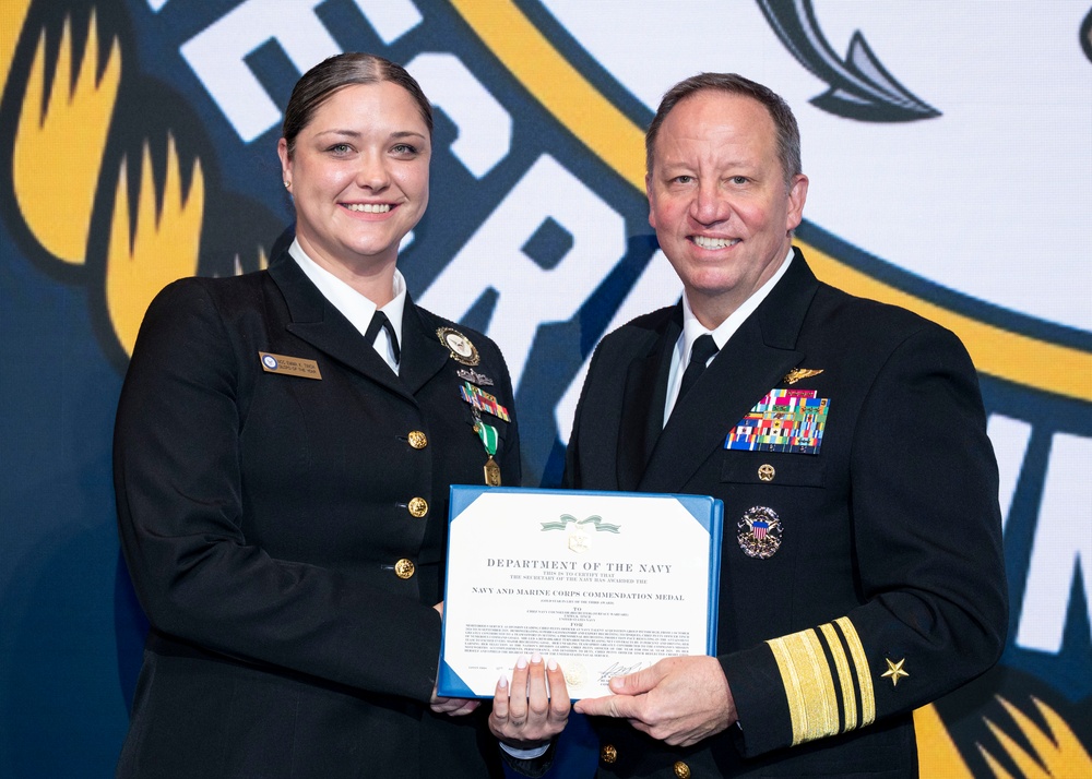 Fiscal year 2025 Recruiter of the Year awardees attend the ROY ceremony in Washington