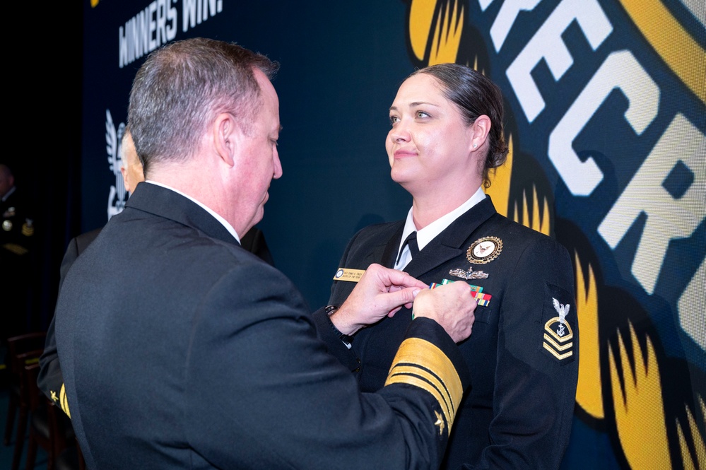 Fiscal year 2025 Recruiter of the Year awardees attend the ROY ceremony in Washington