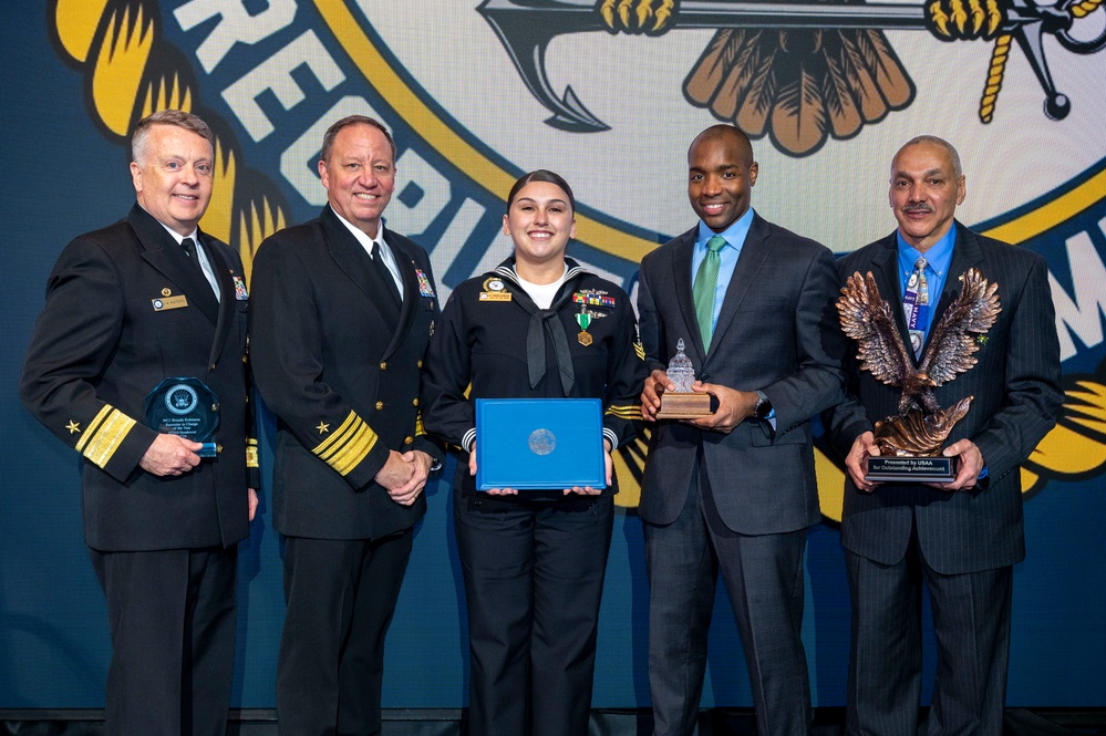 Fiscal year 2025 Recruiter of the Year awardees attend the ROY ceremony in Washington