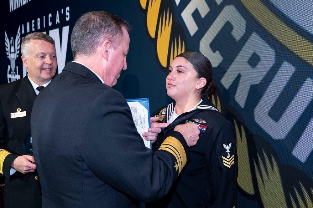 Fiscal year 2025 Recruiter of the Year awardees attend the ROY ceremony in Washington