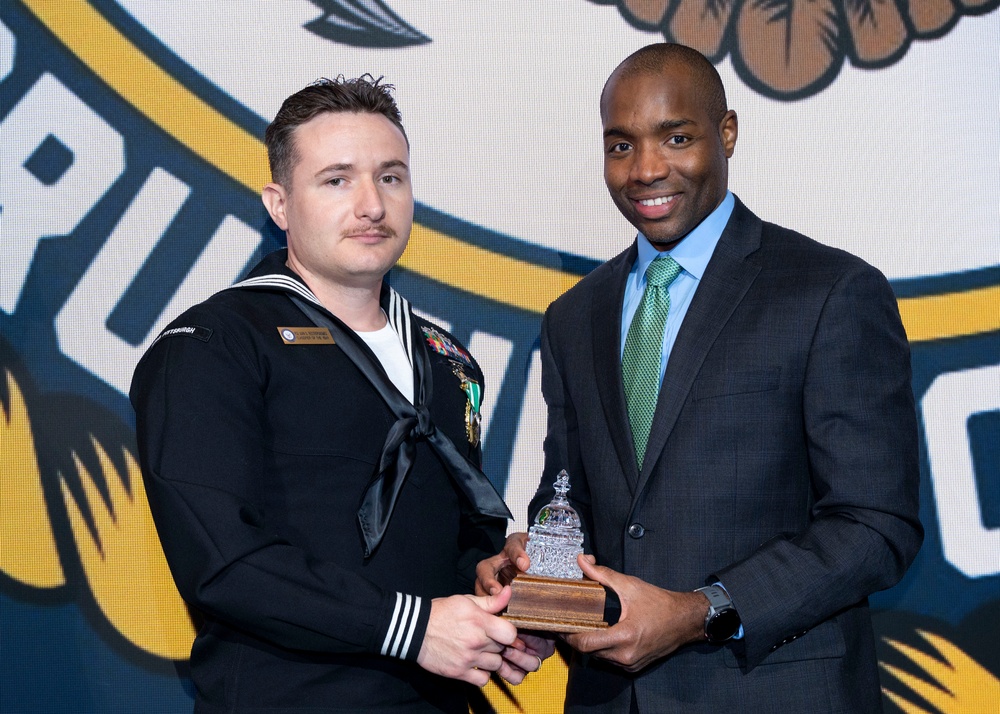 Fiscal year 2025 Recruiter of the Year awardees attend the ROY ceremony in Washington