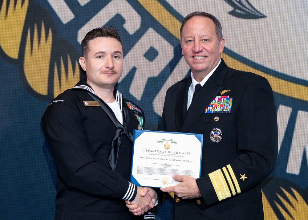 Fiscal year 2025 Recruiter of the Year awardees attend the ROY ceremony in Washington
