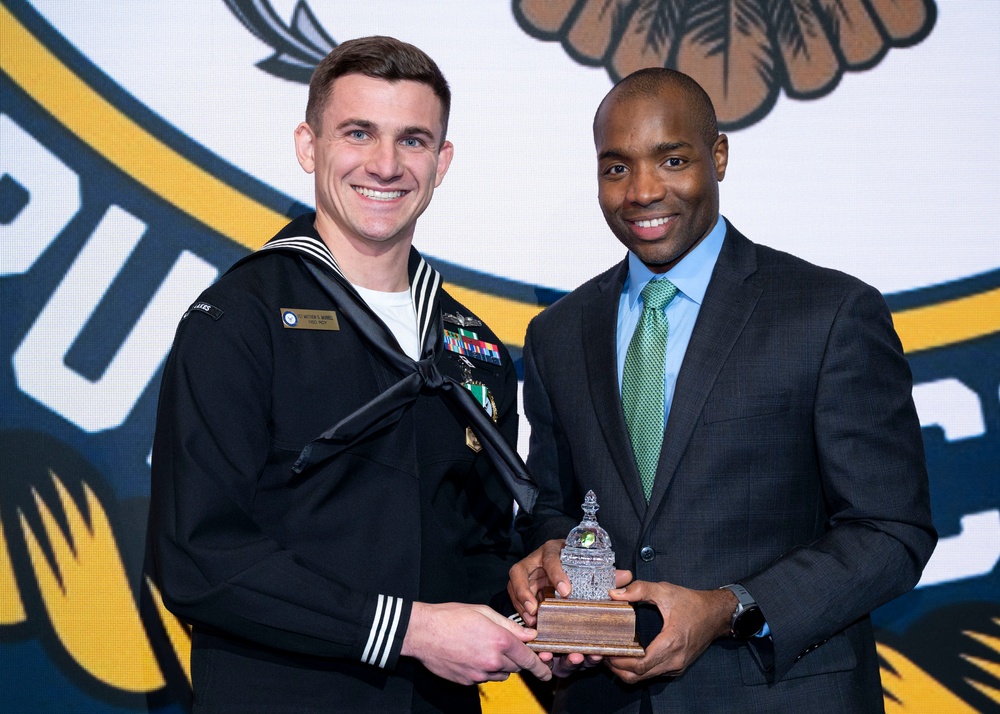 Fiscal year 2025 Recruiter of the Year awardees attend the ROY ceremony in Washington