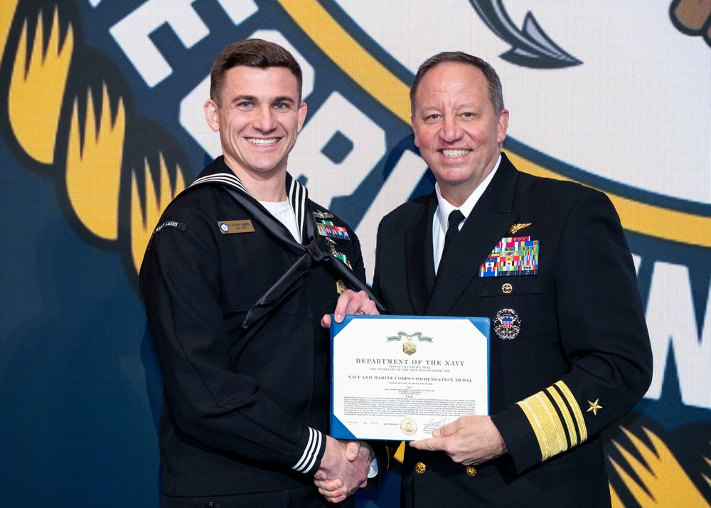 Fiscal year 2025 Recruiter of the Year awardees attend the ROY ceremony in Washington