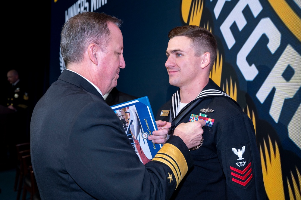 Fiscal year 2025 Recruiter of the Year awardees attend the ROY ceremony in Washington