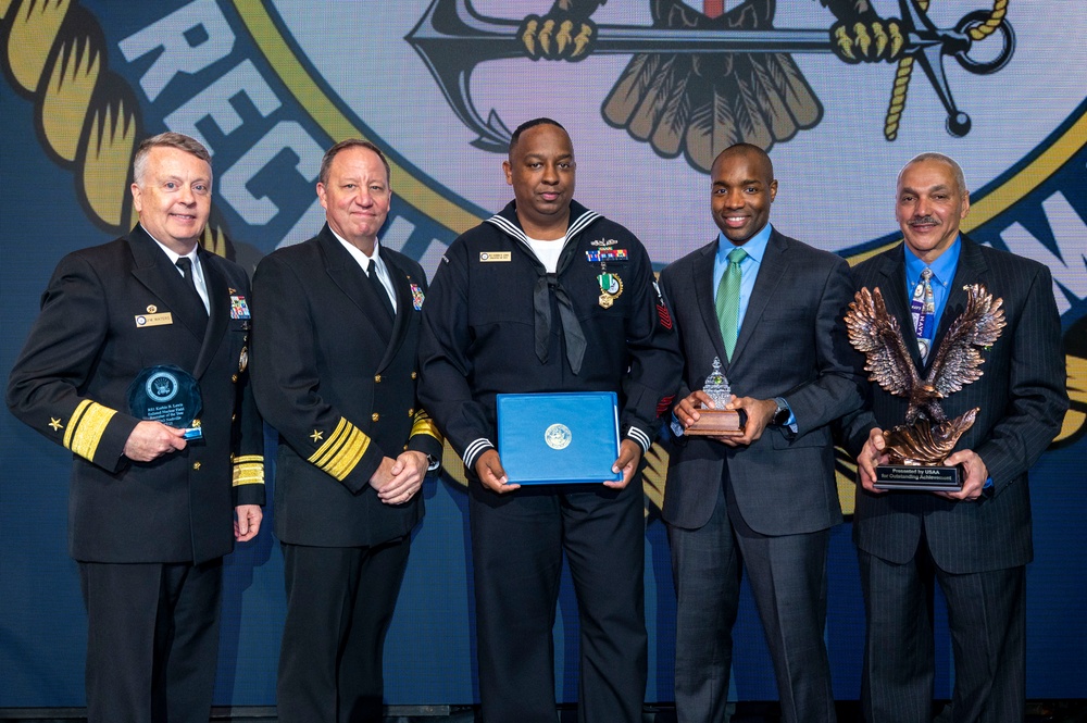 Fiscal year 2025 Recruiter of the Year awardees attend the ROY ceremony in Washington