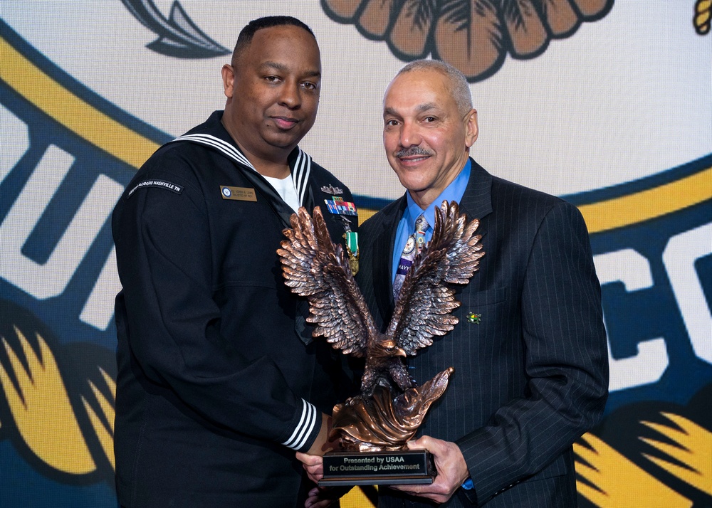 Fiscal year 2025 Recruiter of the Year awardees attend the ROY ceremony in Washington