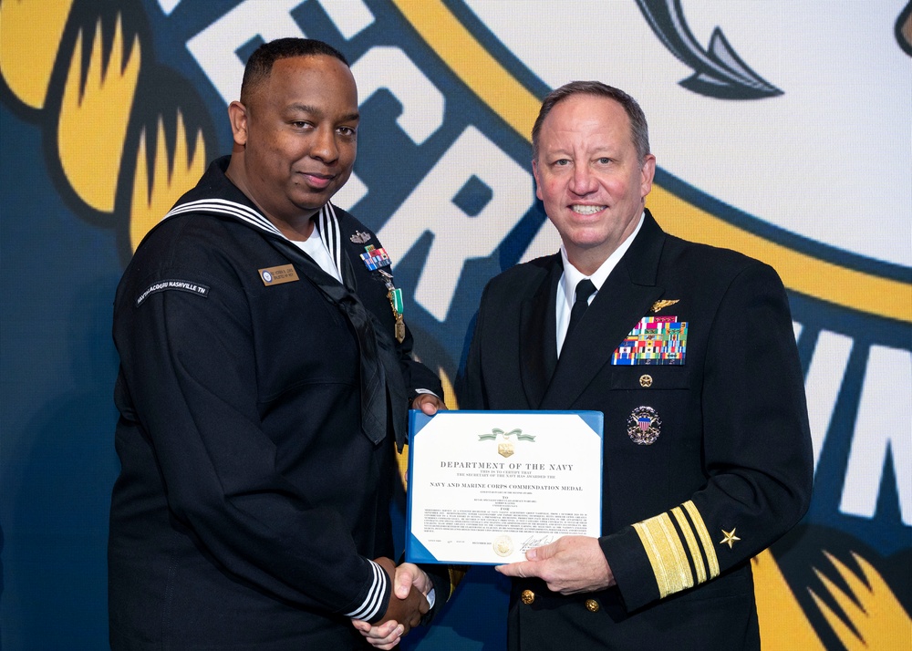 Fiscal year 2025 Recruiter of the Year awardees attend the ROY ceremony in Washington