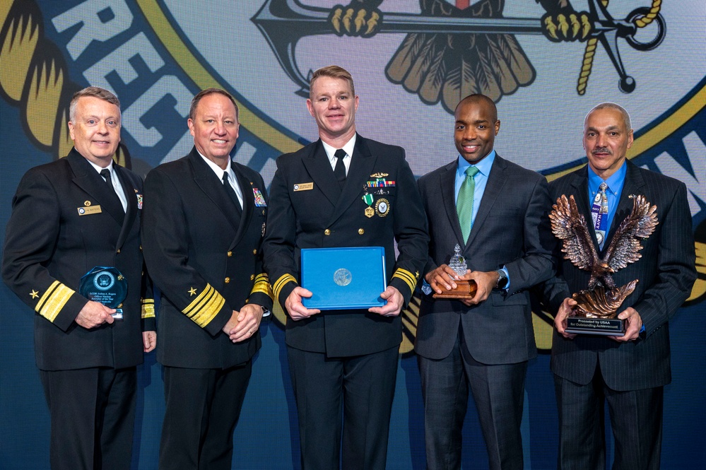 Fiscal year 2025 Recruiter of the Year awardees attend the ROY ceremony in Washington