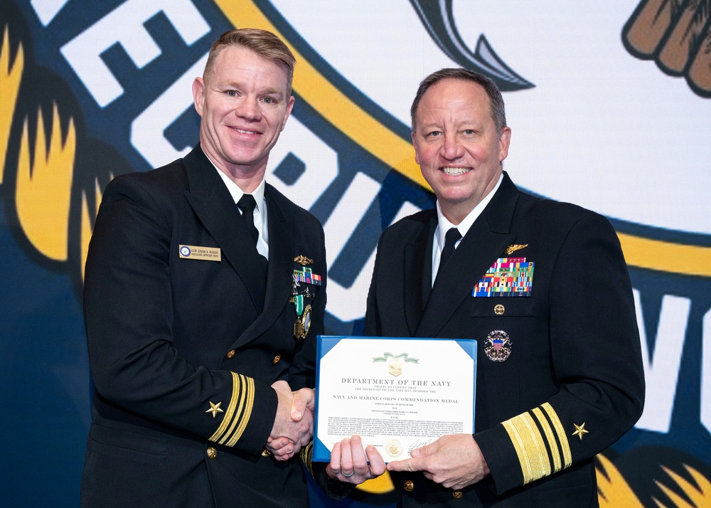 Fiscal year 2025 Recruiter of the Year awardees attend the ROY ceremony in Washington