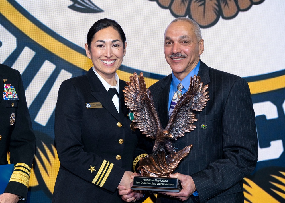 Fiscal year 2025 Recruiter of the Year awardees attend the ROY ceremony in Washington