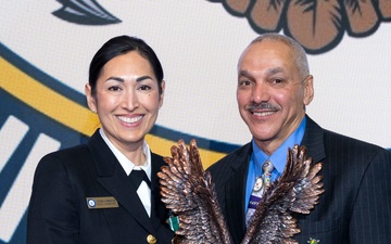 Fiscal year 2025 Recruiter of the Year awardees attend the ROY ceremony in Washington