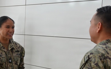 Hospital Corpsman First Class Jeffrey Placides Reenlistment