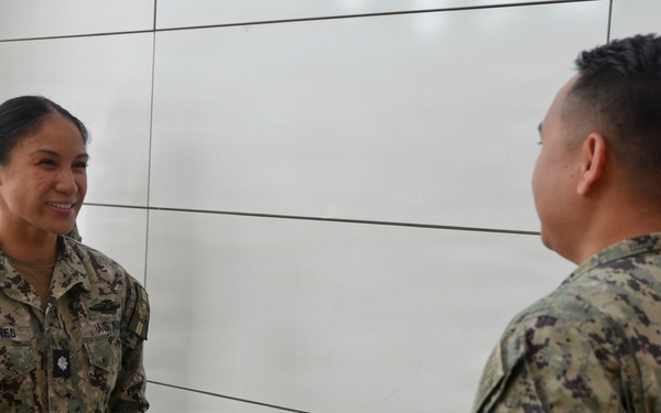 Hospital Corpsman First Class Jeffrey Placides Reenlistment