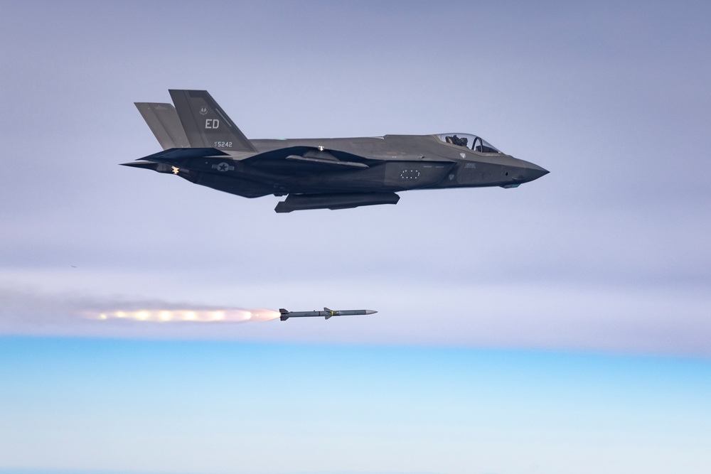 F-35 Integrated Test Force Conducts AIM-120 Live Fire