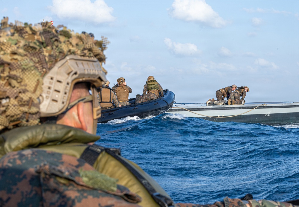 31st MEU | India Co. conducts simulated resupply at sea during MEUEX