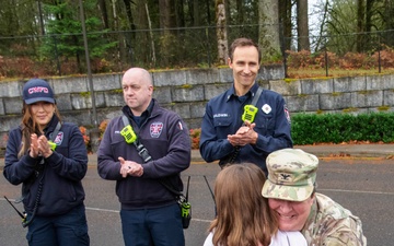 Third-grader Shelbie McQueen from Camas, Washington, is recognized for her exceptional courage and quick thinking