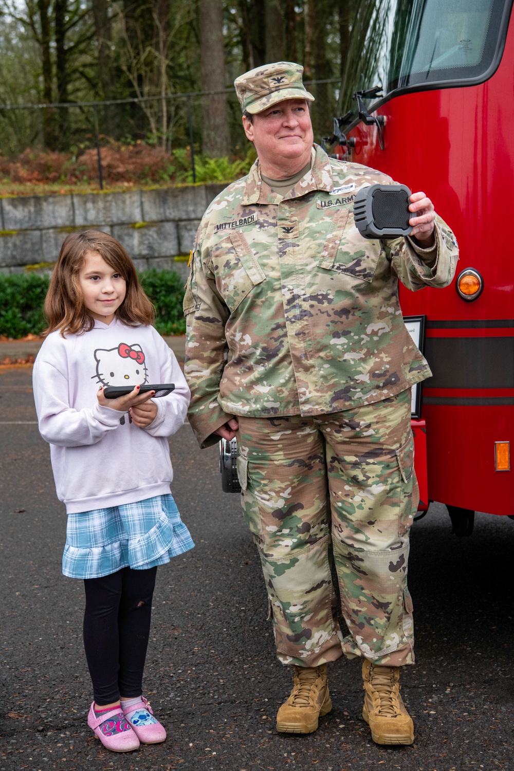 Third-grader Shelbie McQueen from Camas, Washington, is recognized for her exceptional courage and quick thinking
