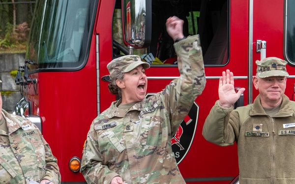 Third-grader Shelbie McQueen from Camas, Washington, is recognized for her exceptional courage and quick thinking