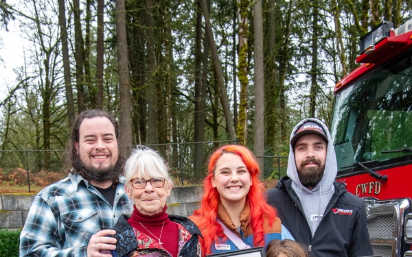 Third-grader Shelbie McQueen from Camas, Washington, is recognized for her exceptional courage and quick thinking